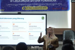 Edukasi Sekolah Anti Kekerasan, Dinsos P3A Gelar Sosialisasi Pencegahan Bullying di Ma’had Tahfidh Al Quran Putra Ponpes Al-Amien Prenduan